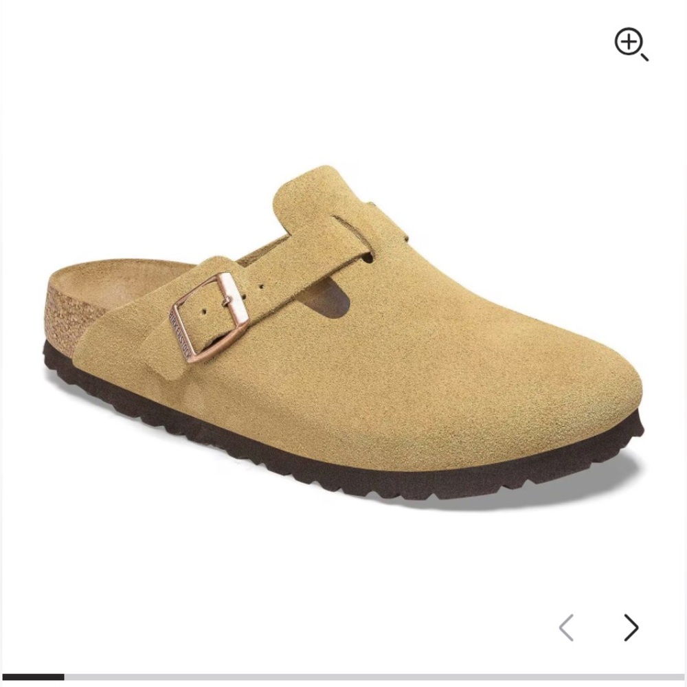 Birkenstock Boston BS Clog latte cream new in box size 38 (7-7.5) perfect